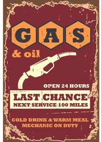 Ceduľa Gas and Oil