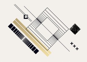 Obraz - Geometrické tvary N⁰6 (70x50 cm)