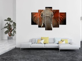 Obraz - Slony z Tsavo (150x105 cm)