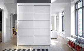 Šatníková skriňa CHANNA 4 - šírka 150 cm, biela