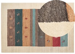 Vlnený koberec gabbeh 160 x 230 cm viacfarebný SARILAR Beliani