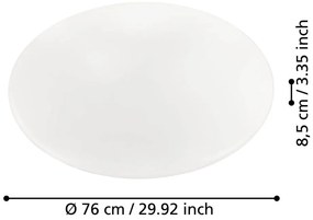 Biele LED stropné svietidlo GIRON – EGLO