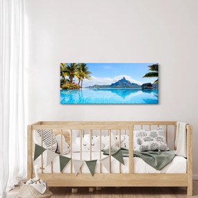 Obraz - Bora-Bora, Francúzska Polynézia (120x50 cm)