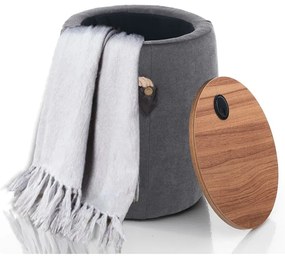 Sivý puf s úložným priestorom Tomasucci Barril