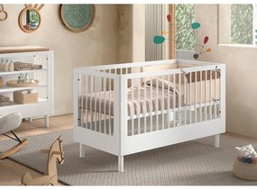 Biela postieľka z bukového dreva 70x140 cm Forrest – Vipack