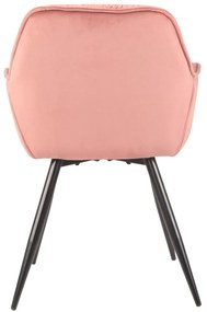 DIZAJNOVÁ STOLIČKA DIANE ZAMAT PUDROVO RUŽOVÁ LÁTKA
