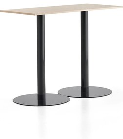 Barový stôl ALVA, 1400x700x1100 mm, antracit, breza