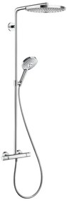 Hansgrohe Raindance Select S, Showerpipe 300 2jet s termostatom, biela/chrómová, HAN-27133400