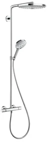 Hansgrohe Raindance Select S, Showerpipe 300 2jet s termostatom, biela/chrómová, HAN-27133400