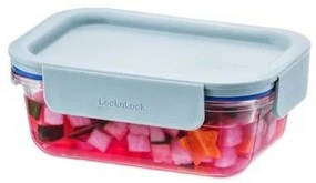 LOCKnLOCK Dóza sklenená obdĺžniková CLEAR, 380 ml, mint, 380 ml