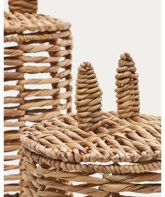 Detské koše na hračky v súprave 2 ks z vodného hyacintu v prírodnej farbe ø 30x50 cm Venezia – Kave Home