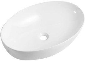 Cerano Alesio, keramické umývadlo na dosku 620x420x145 mm, biela lesklá, CER-CER-417176