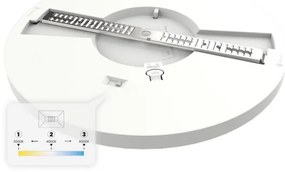 LED stropné svietidlo EVORA LED/24W/230V 3000/4000/6000K pr. 30 cm biela