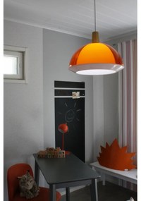 Závesná lampa Kuplat 400, oranžová