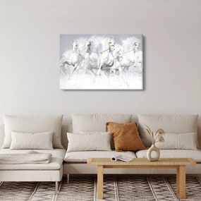 Obraz - Ilustrácie závodných koní (90x60 cm)