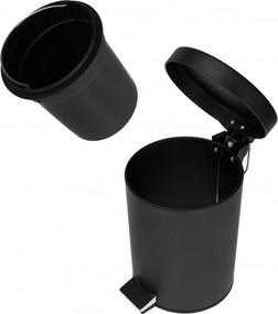 Odpadkový kôš do kúpeľne BALI 3l - softclose - čierny