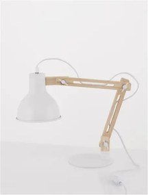 Drevená stolová lampa Grou 41.3 biele