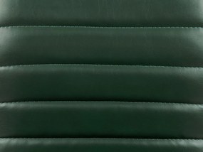 Sada 2 barových stoličiek z umelej kože zelená LUCERNE II Beliani