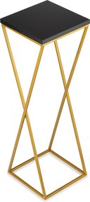 STOJAN NA KVETINÁČ LOFT6 70X24X24 CM ZLATÁ/ČIERNA