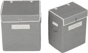 Set dvoch košov na prádlo sivý DT3028 GREY (2 ks)
