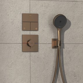 Hansgrohe ShowerSelect Comfort E, termostat pod omietku, kartáčovaný bronz, HAN-15574140