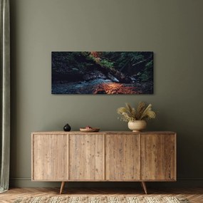 Obraz horskej riečky (120x50 cm)