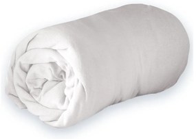 Biela napínacia plachta jersey 90x190 cm Jersy – douceur d'intérieur