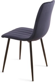 Jedálenská stolička Harry, tmavo modrá látka