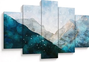 Obraz - Kresba hôr (150x105 cm)