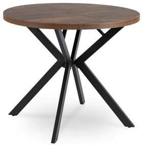 Stôl RENO 90–190 cm Dub Rustikál/Čierny