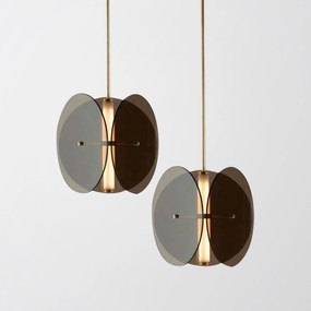 Toolight Toolight, LED stropné svietidlo APP1675-CP, šedá-zlatá lesklá, OSW-06406