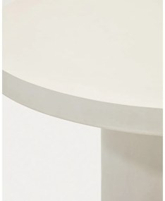 Betónový okrúhly záhradný jedálenský stôl ø 120 cm Aiguablava - Kave Home