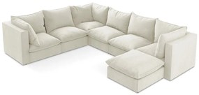 Béžová rohová pohovka (ľavý roh/do tvaru "U") Manao – Makamii