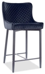 SIGNAL MEBLE Barová stolička COLIN B VELVET H-2