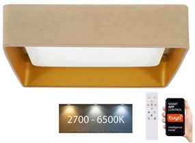 Brilagi-LED Stmievateľné svietidlo VELVET SQUARE LED/36W/230V Wi-Fi Tuya+DO béžová BG0653