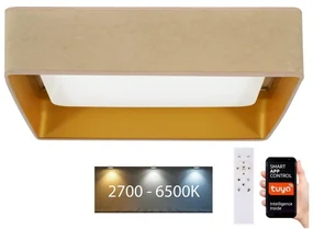Brilagi-LED Stmievateľné svietidlo VELVET SQUARE LED/36W/230V Wi-Fi Tuya+DO béžová BG0653