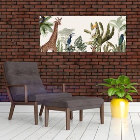 Obraz - Obyvatelia Afriky (120x50 cm)