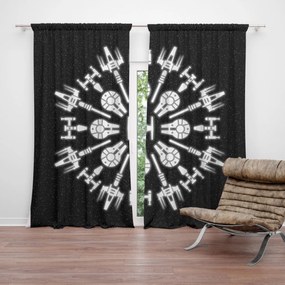 Sablio Záves Star Wars Vesmírne lode: 2ks 140x250cm