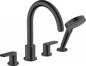Hansgrohe Vernis Blend, batéria na okraj vane, 4-otvorová inštalácia, čierna matná, HAN-71456670