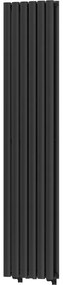 Mexen Dallas, vykurovacie teleso 1600 x 360 mm, 1039 W, čierna, W214-1600-360-00-70