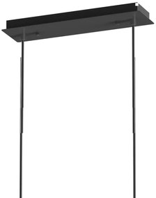 ONLI - Luster na lanku PALOMA 10xG9/10W/230V čierna/dymová