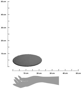 Servírovací podnos z bridlice Rock, (fi) 22 cm
