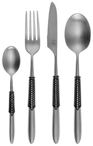 Príborový set 24 ks – Gaya Exeter Black Sleeve matný - 134064