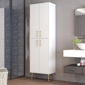 Úložná skrinka Berlin A - White, Gold