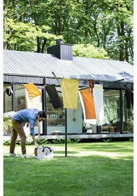 Antracitový vonkajší sušiak na bielizeň 50 m Lift-O-Matic – Brabantia