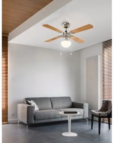 Eglo 56035 - LED stropný ventilátor 1xE27/4,9W/230V priemer 106,6 cm