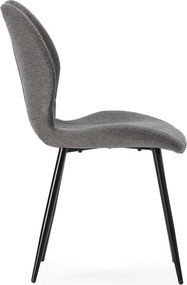 Sivé jedálenské stoličky v súprave 4 ks Muli – Marckeric