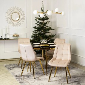 PROXIMA.store - Čalúnená jedálenská stolička CARO FARBA: sivá