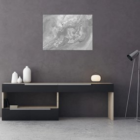Obraz - Mramor v čiernobielej (70x50 cm)