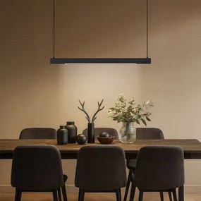 LED luster na lanku LINEA LED/36W/230V 3000/4000/5700K CRI 90 čierna